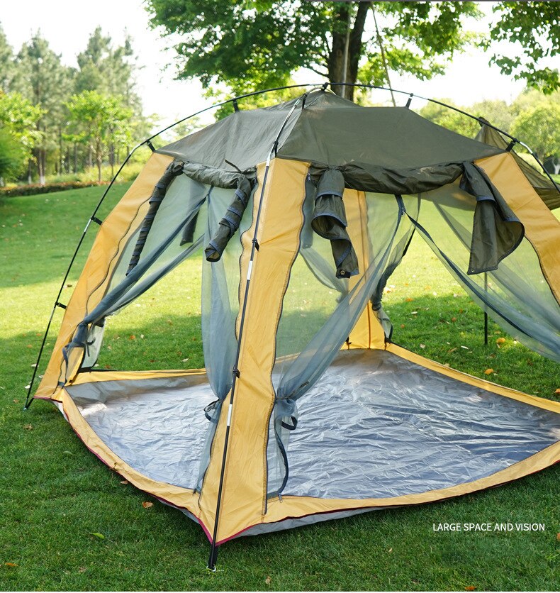 Cheap Goat Tents Outdoor Tent Camping Gauze Net Tent Breathable Sunscreen Ventilation Insect Prevention 3 4 People Camping Fishing Tent   